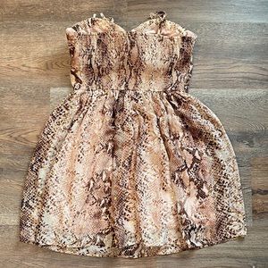 Xhilaration snake print dress